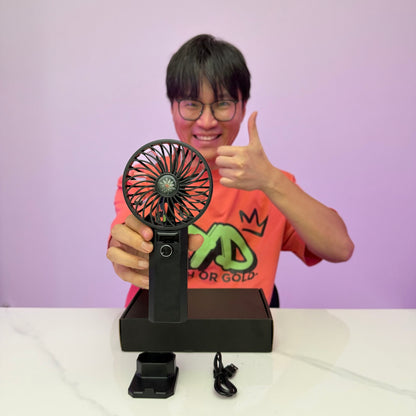 [GOLD] AERVOX HyperJet Brushless 100-Speed Handheld Fan