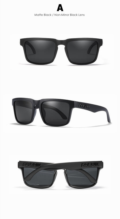 [GOLD] KDEAM Unisex Polarized Anti-Glare Outdoor Sunglasses with UV400 Protection