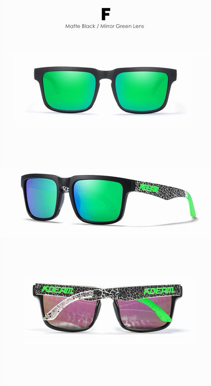 [GOLD] KDEAM Unisex Polarized Anti-Glare Outdoor Sunglasses with UV400 Protection