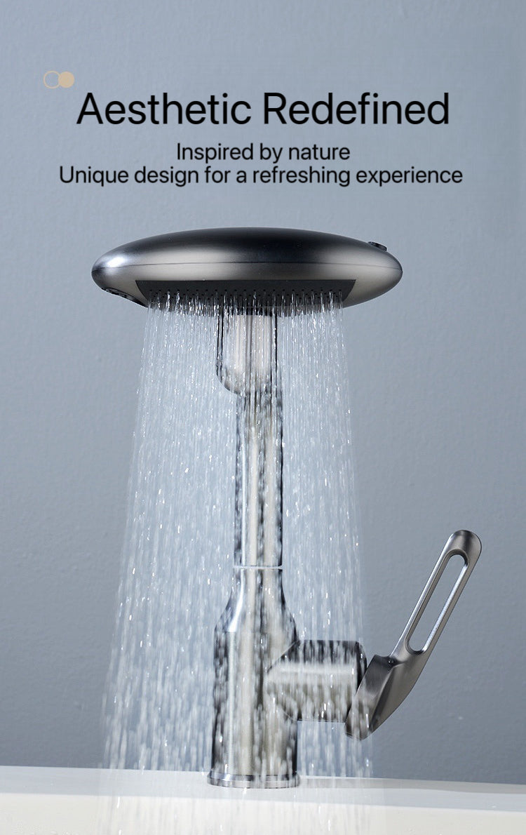 [GOLD] AeroSpa 4-Mode Stainless Steel Bathroom Faucet