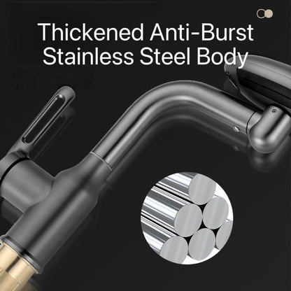 [GOLD] AeroSpa 4-Mode Stainless Steel Bathroom Faucet