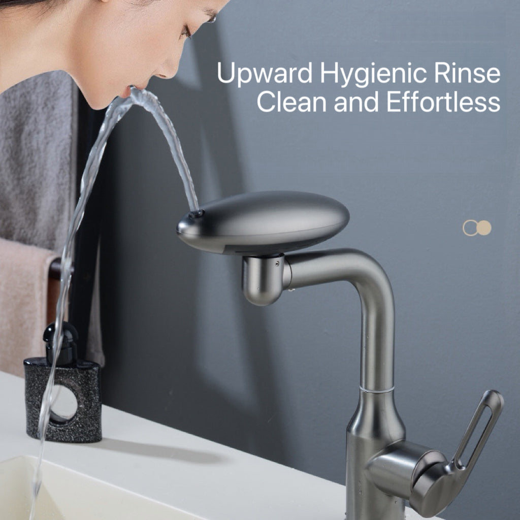[GOLD] AeroSpa 4-Mode Stainless Steel Bathroom Faucet