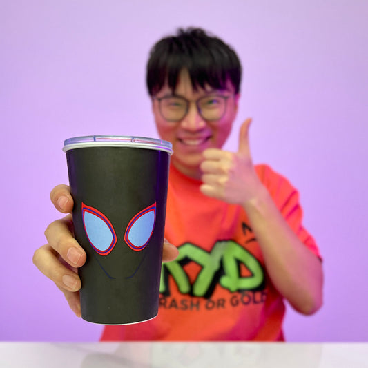 [GOLD] GlowSpider Reveal Cup – Color-Changing with Luminous Eyes