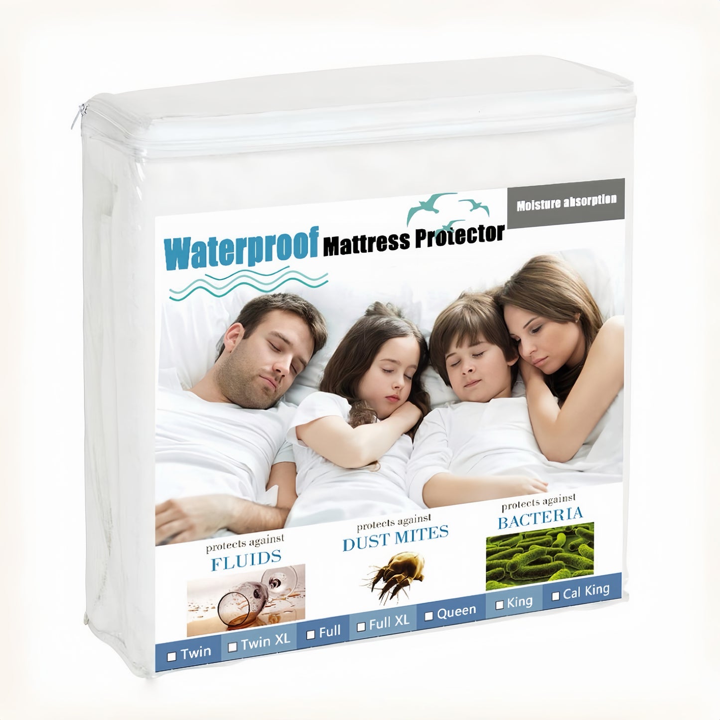 SleepGuard Premium Cotton Waterproof Mattress Protector