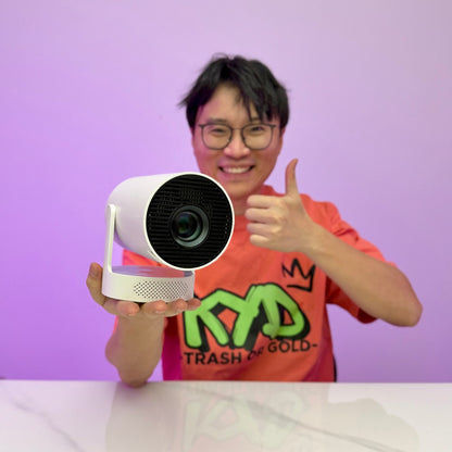 [GOLD] VistaCast Mini 210° Smart Projector with Extra Large-Screen Display