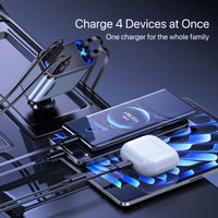 [GOLD] StarCharge 4-in-1 66W Retractable Car Charger with Starry Roof Light