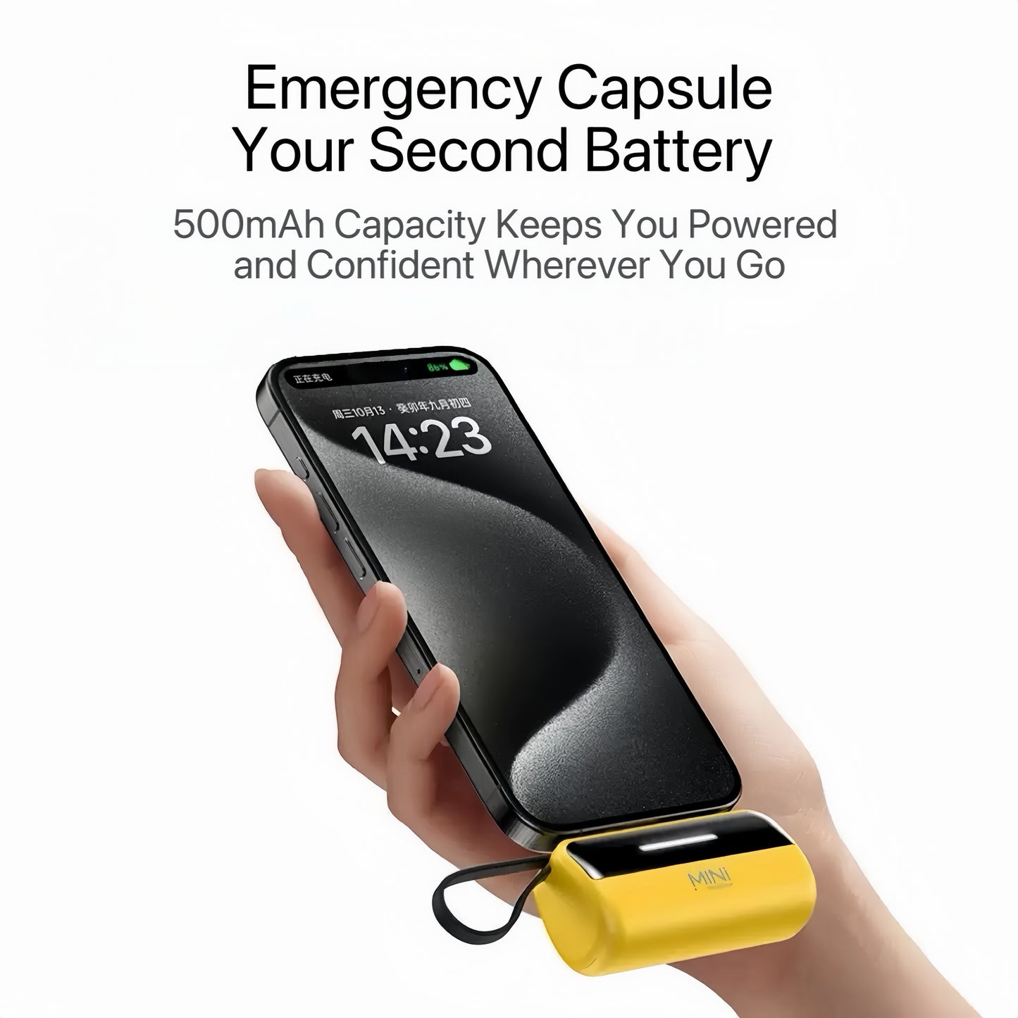 [GOLD] PowerCapsule 5000 — Ultra-Compact All-in-One Emergency Power Bank (Lightning / Type-C)