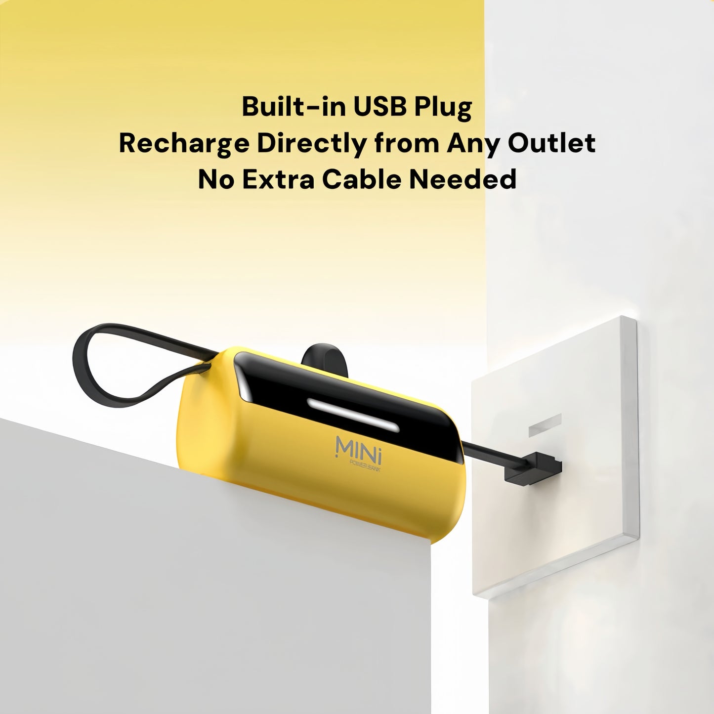 [GOLD] PowerCapsule 5000 — Ultra-Compact All-in-One Emergency Power Bank (Lightning / Type-C)