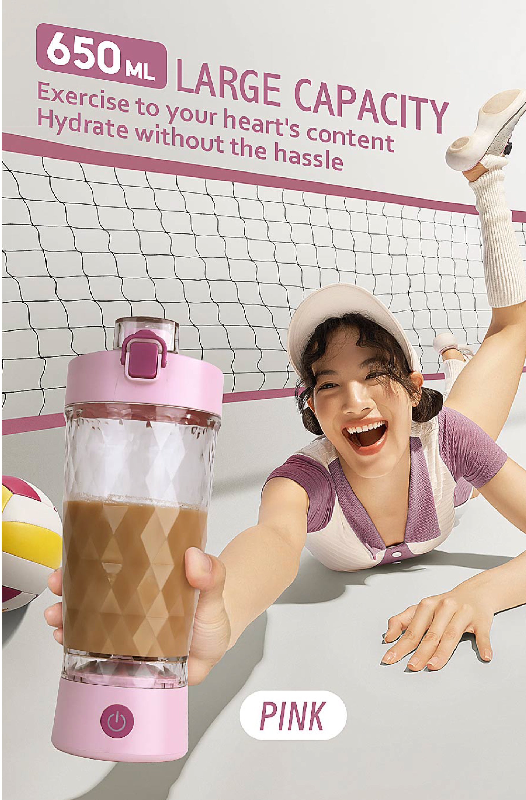 GOLD] ProBlend One-Touch Shaker – Smooth Protein Mix Anywhere