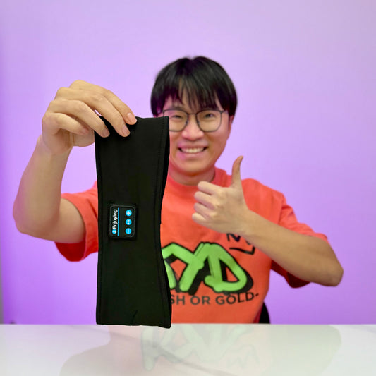 [GOLD] DreamBand 3-in-1 Bluetooth Sleep & Sport Headband Sleep Mask Headphones