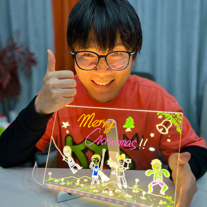 [GOLD] GlowBoard - LED Light-Up Writing & Drawing Board