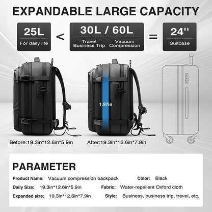 [GOLD] AirSeal Pro – Vacuum Compression Travel Backpack