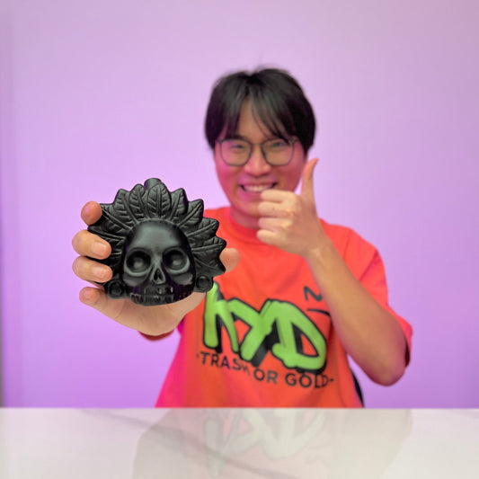[GOLD] Aztec Death Whistle – Authentic Ceramic with Bone-Chilling Screams