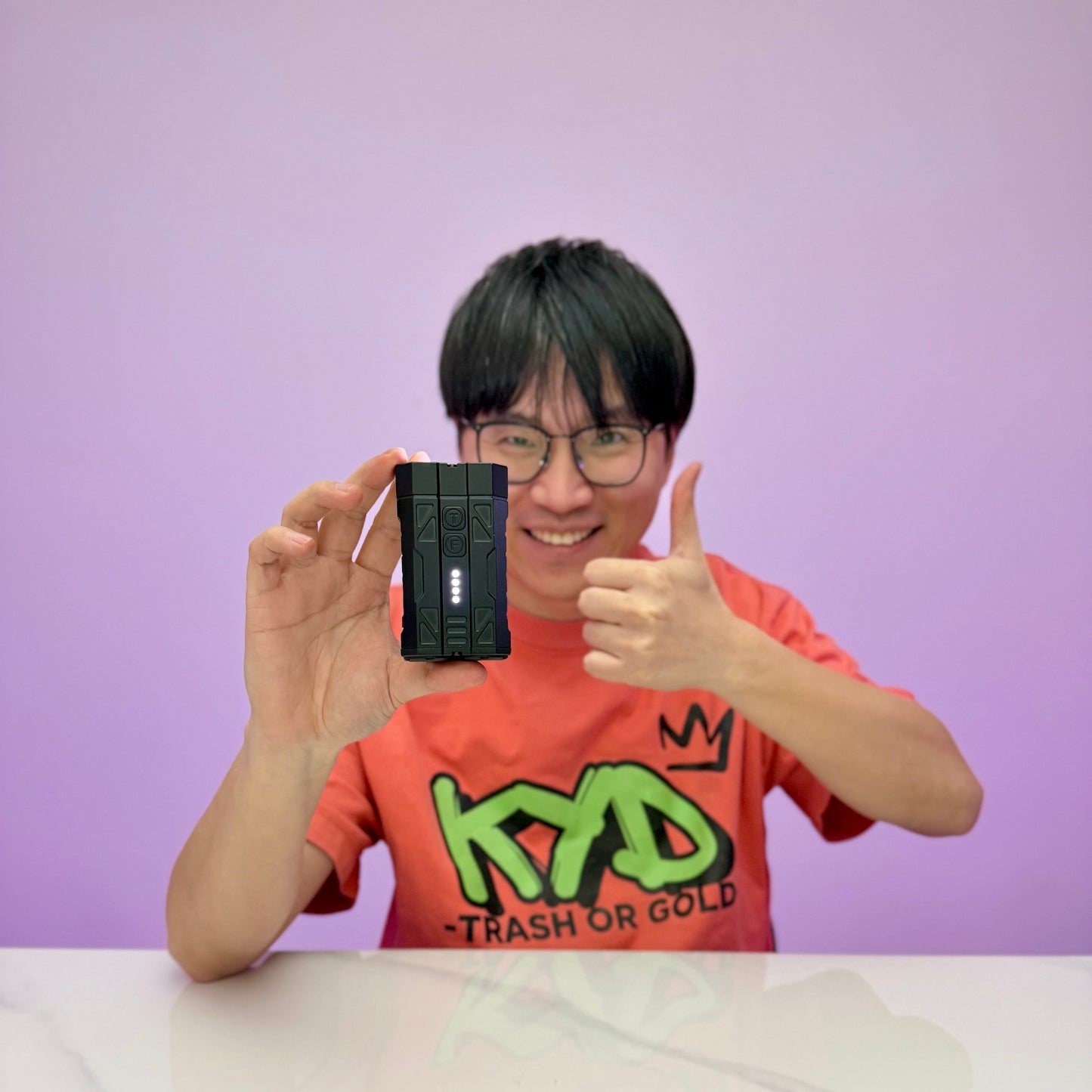 [GOLD] High-Brightness Pocket Dual-Module Outdoor Flashlight