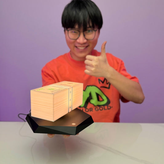 [GOLD] Magnetic Levitation Game Cash Lamp