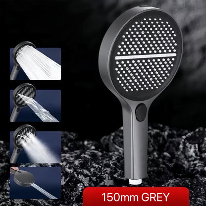 [GOLD] VortexRain XL Wide-Coverage 4-Mode Handheld Shower Head
