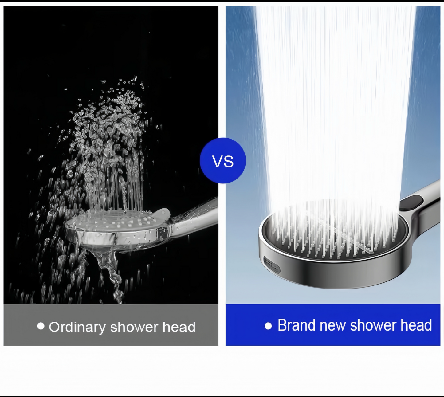 [GOLD] VortexRain XL Wide-Coverage 4-Mode Handheld Shower Head