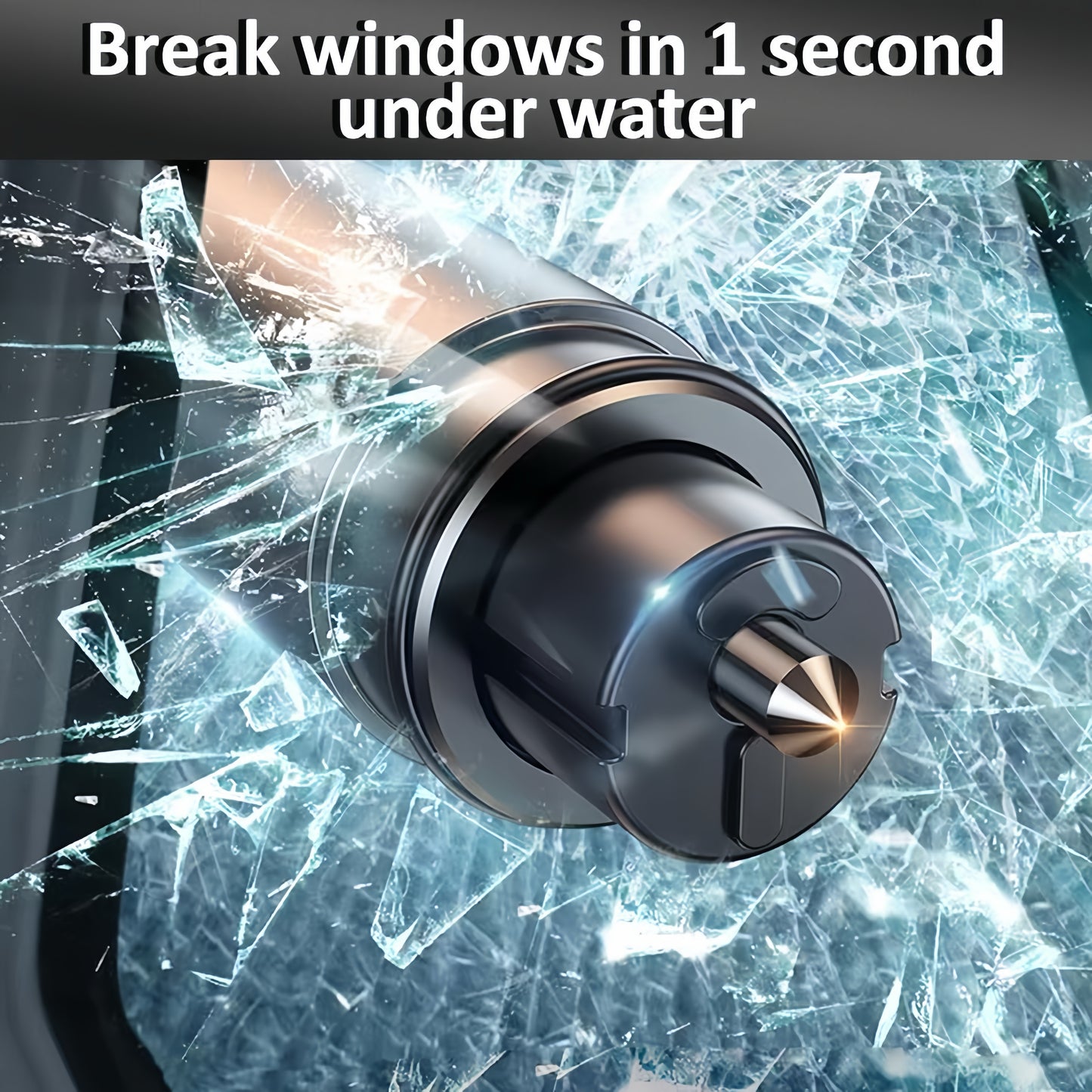 [GOLD] CrashEscape Mini – Emergency Window Breaker & Seatbelt Cutter