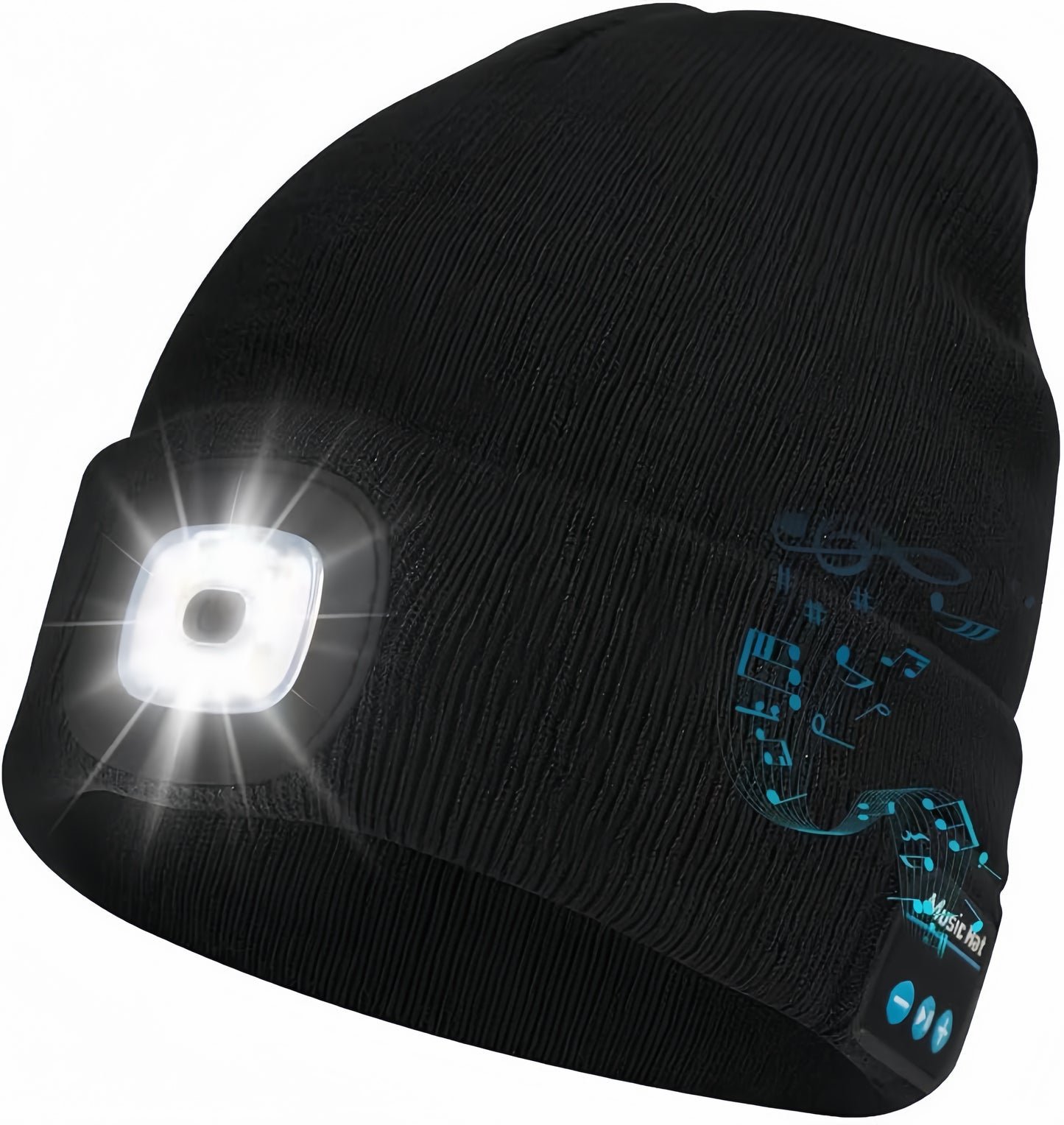 [GOLD] Smart Bluetooth Beanie with Headlamp