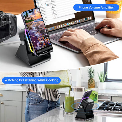 [GOLD] 5-in-1 Induction Phone Speaker Stand