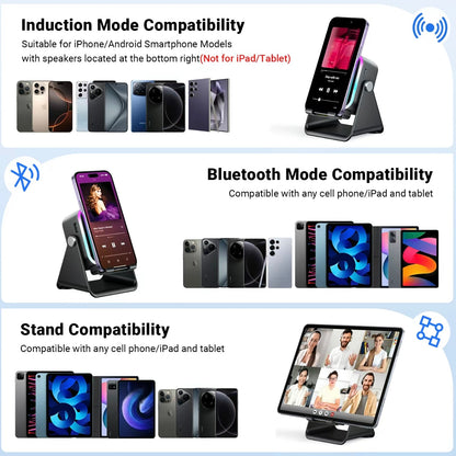 [GOLD] 5-in-1 Induction Phone Speaker Stand