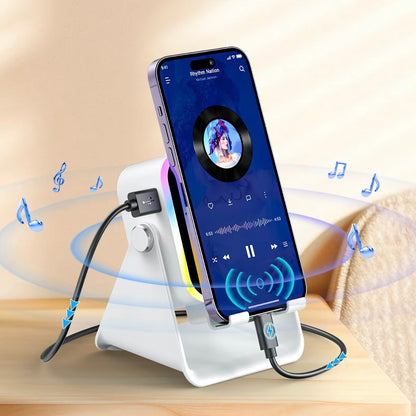 [GOLD] 5-in-1 Induction Phone Speaker Stand