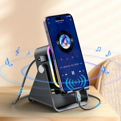 [GOLD] 5-in-1 Induction Phone Speaker Stand