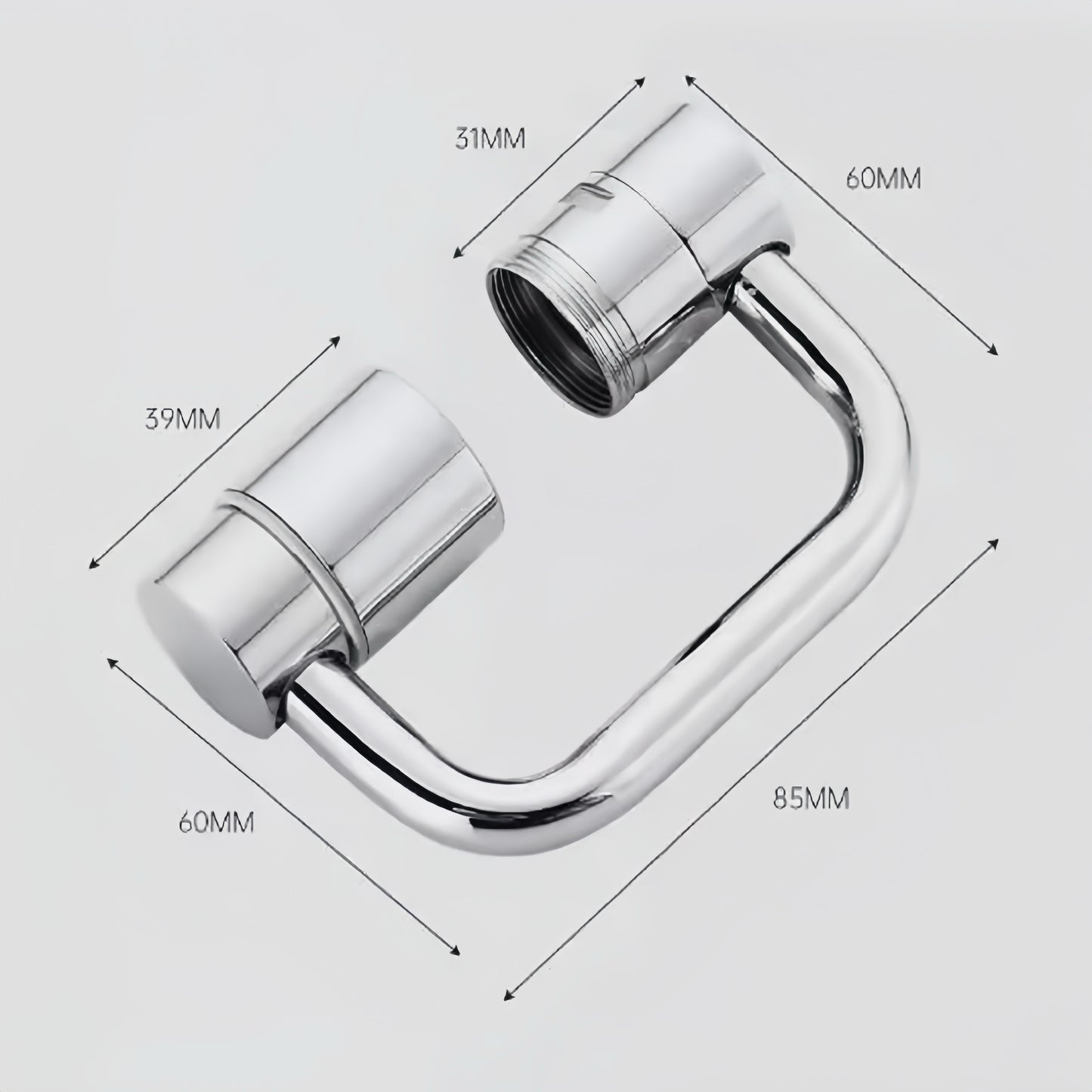 [GOLD] FlexiFlow 1080° Rotating Faucet Extender