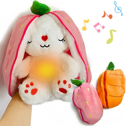 [GOLD] Breathing Buddies – 10 inch Plush Bunny Hidden in a Soft Fruit