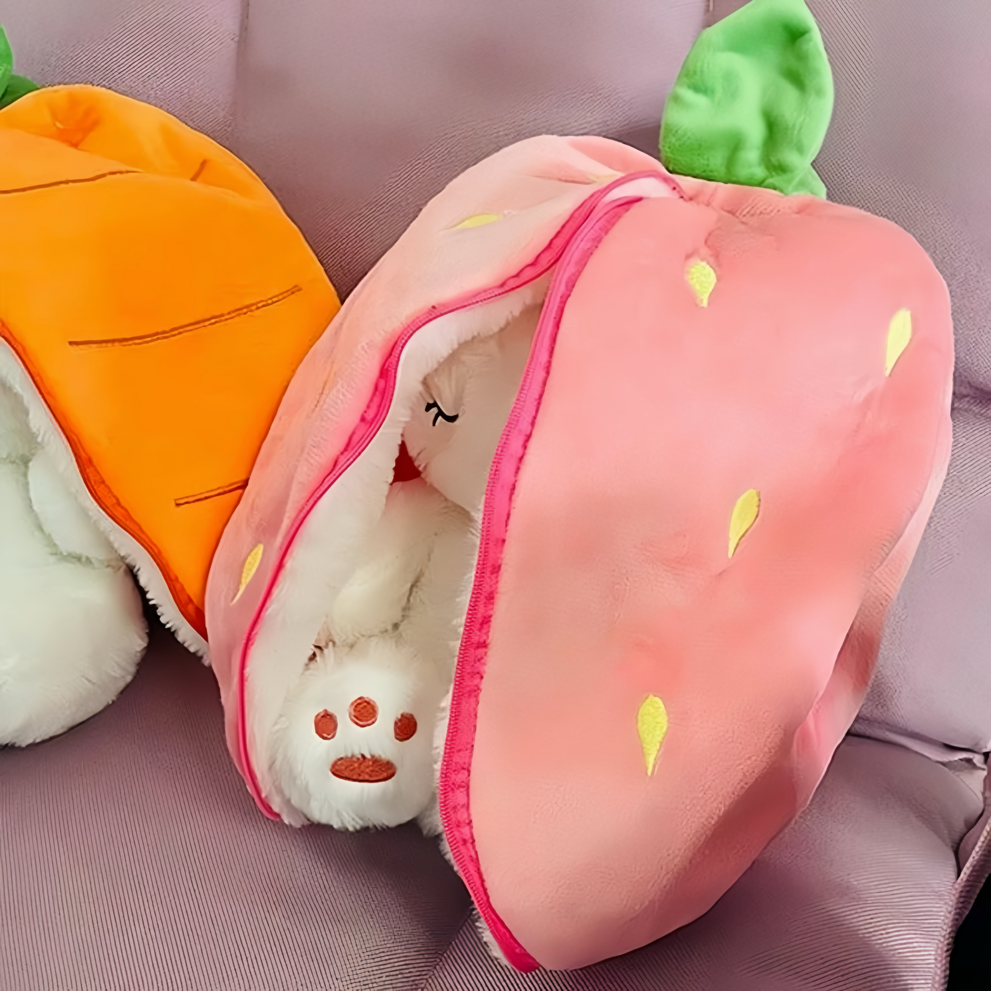 GOLD] Breathing Buddies – 10 inch Plush Bunny Hidden in a