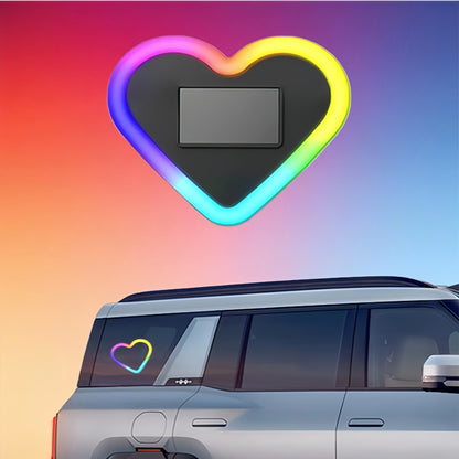 [GOLD] LumiHeart RGB Wireless Car Window Light With Smart Lighting