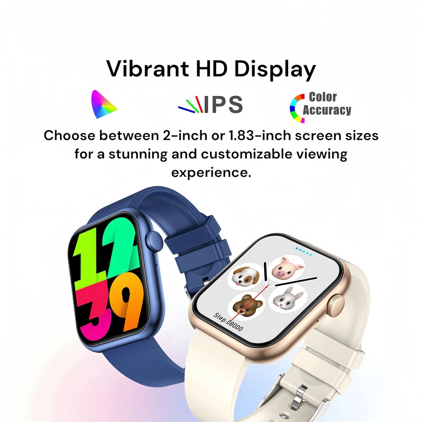 [GOLD] VividFit Pro Smart Sports Watch – Bluetooth Calling & All-Day Health Tracker