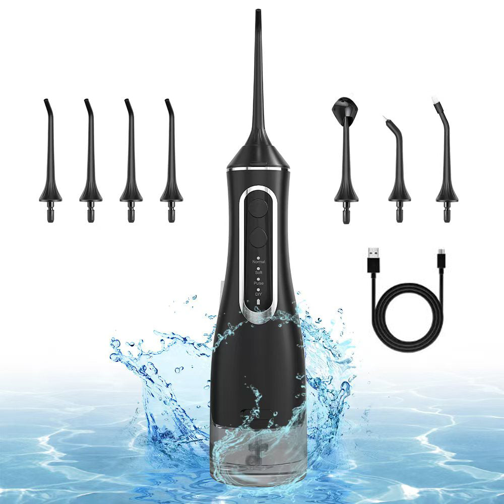 [GOLD] HydroPulse Pro – Portable Water Flosser with 4 Modes & 8 Tips