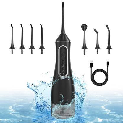 [GOLD] HydroPulse Pro – Portable Water Flosser with 4 Modes & 8 Tips