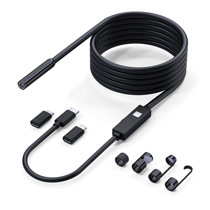 [GOLD] FlexScope Pro – Plug & View Inspection Cam with 5M Bendable Cable and Swappable Tool Tips