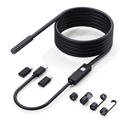 [GOLD] FlexScope Pro – Plug & View Inspection Cam with 5M Bendable Cable and Swappable Tool Tips