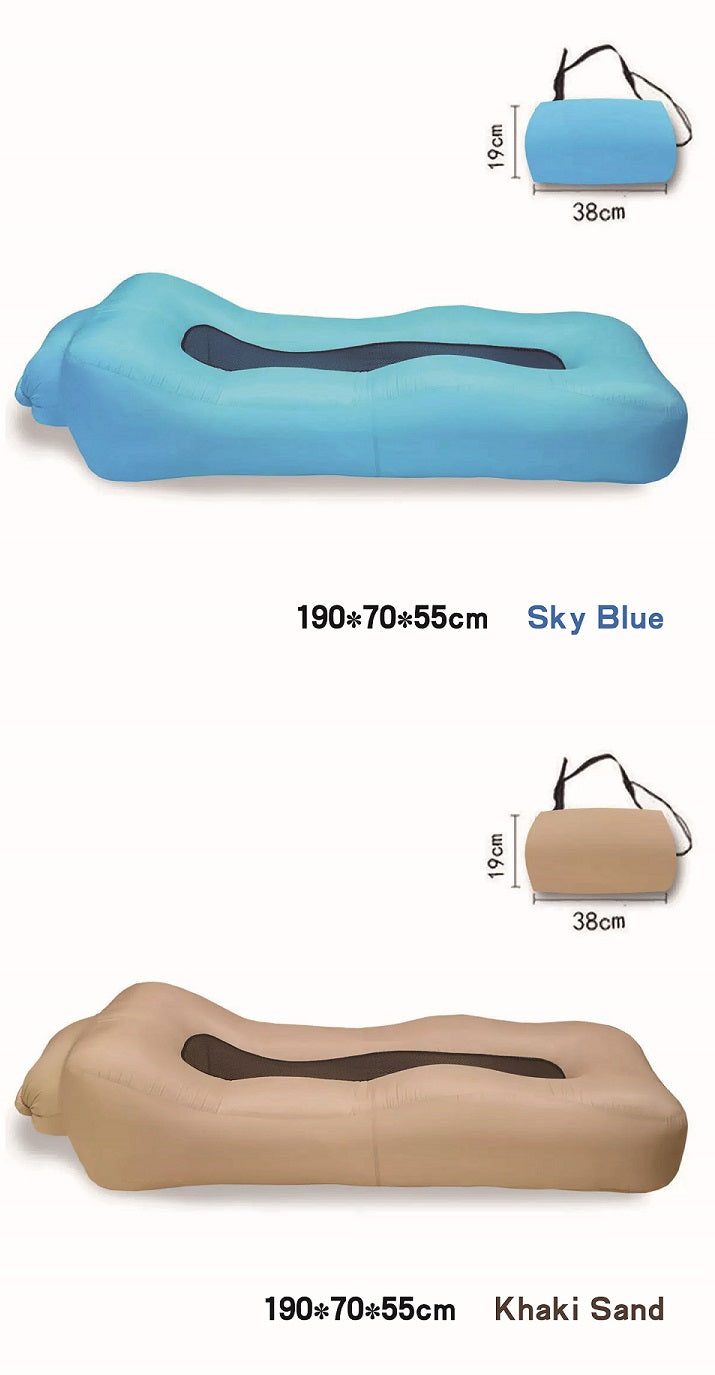 [GOLD] AeroLounge Go – Compact Pump-Free Inflatable Lounger