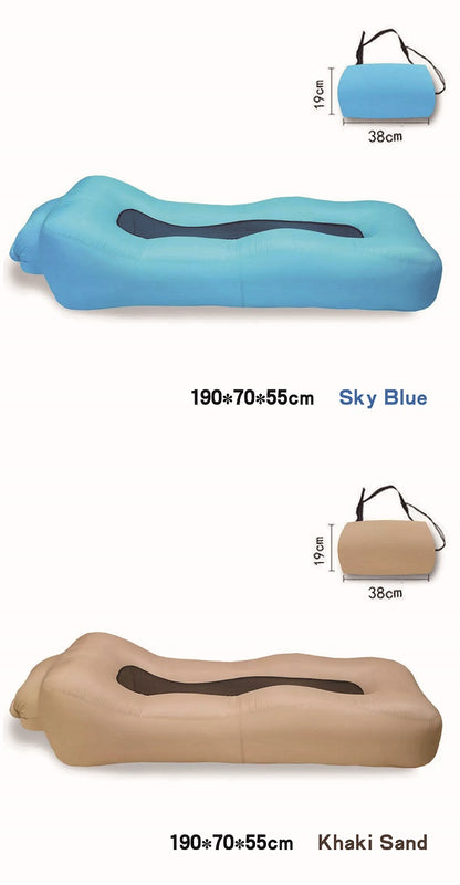 [GOLD] AeroLounge Go – Compact Pump-Free Inflatable Lounger