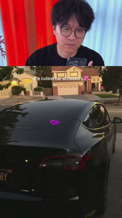 [GOLD] LumiHeart RGB Wireless Car Window Light With Smart Lighting