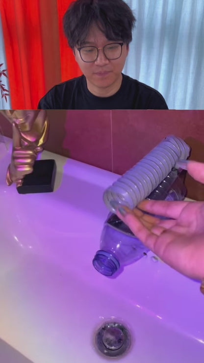 [GOLD] AeroSpa 4-Mode Stainless Steel Bathroom Faucet