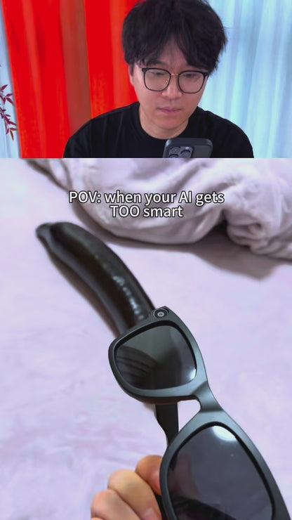 [GOLD] CyanVue AI Smart Glasses – 8MP Camera Glasses with Music & Call Features