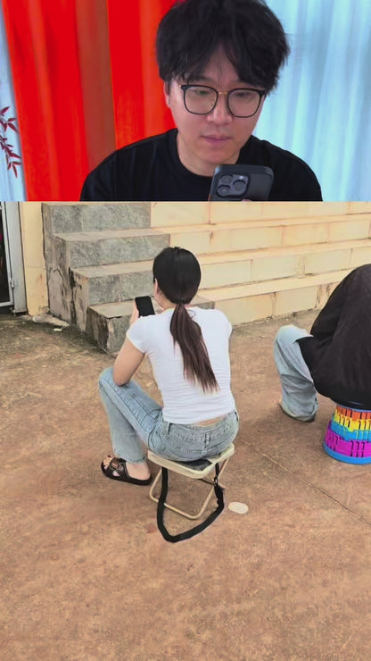 [GOLD #147-Ep.423] 2-in-1 Folding Stool Crossbody Bag