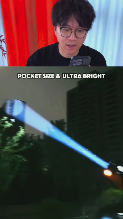 [GOLD] High-Brightness Pocket Dual-Module Outdoor Flashlight