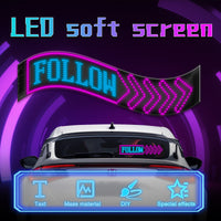 [GOLD] GlowPanel X – Programmable Car LED Display with Smart Remote Control